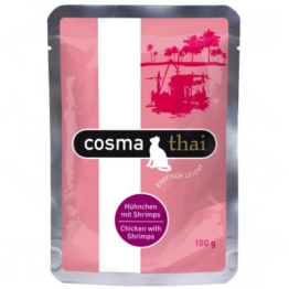 Cosma Thai Frischebeutel, Huhn & Shrimps - 6 x 100 g