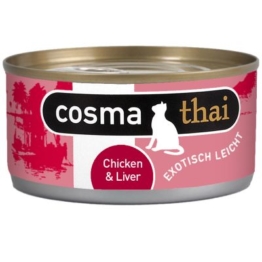 Cosma Thai in Jelly, Huhn & Hühnchenleber - 6 x 170 g