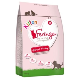 Feringa Kitten Starter-Paket + Kratzbaum - 400 g Trockenfutter + 6 x 200 g gemischtes Paket