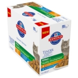 Hill's Feline Frischebeutel, Kitten Fleisch & Fisch - 12 x 85 g (2 Sorten gemischt)