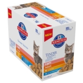 Hill's Feline Frischebeutel, Light Adult Fleisch & Fisch - 12 x 85 g (2 Sorten gemischt)