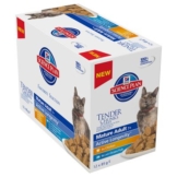 Hill's Feline Frischebeutel, Mature Adult Fleisch & Fisch - 12 x 85 g (2 Sorten gemischt)