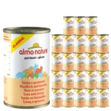 Almo Nature Classic Katzenfutter 24x140g - Thunfisch & Garnelen