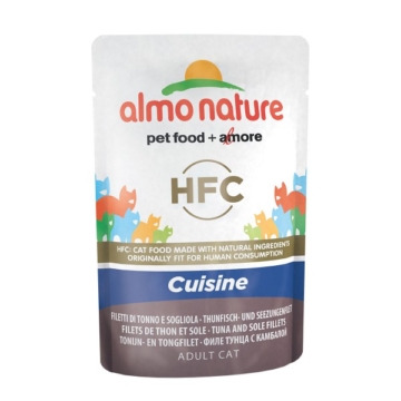 Almo Nature HFC Cuisine pouch Thunfisch und Seezungenfilet - 24x55g