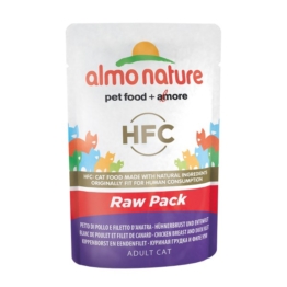 Almo Nature HFC Raw Hühnerbrust und Entenfilet - 24x55g