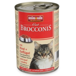 Animonda Katzenfutter Brocconis Rind und Geflügel - 12x400g