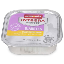 Animonda Katzenfutter Integra Protect Diabetes mit Hühnchenleber - 16 x 100g