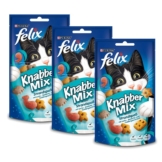 Felix Knabber Mix Katzensnack 60g - Strandspaß 3er Pack