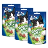 Felix Knabber Mix Katzensnack 60g - Wild auf Wild 3er Pack