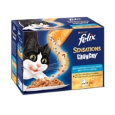 Felix Sensations Crunchy Crumbles 10er Pack - Fisch Mix