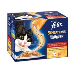 Felix Sensations Crunchy Crumbles 10er Pack - Fleisch Mix
