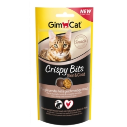 GimCat Katzensnacks Crispy Bits Skin & Coat 40g - 3x40g