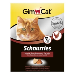 GimCat Katzensnacks Schnurries Hühnchen und Taurin - 420g