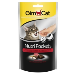 GimCat Nutri Pockets Rind + Malz 60g