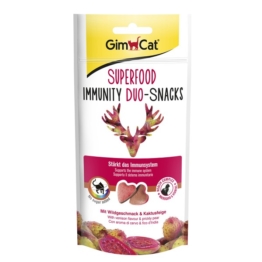 GimCat Superfood Immunity Duo-Snacks mit Wildgeschmack und Kaktusfeige - 3x40g