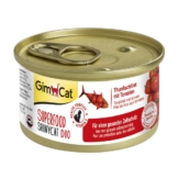 GimCat Superfood ShinyCat Duo Thunfischfilet mit Tomaten - 12x70g