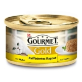 Gourmet Katzenfutter Gold Raffiniertes Ragout Huhn - 24x85g