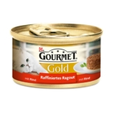 Gourmet Katzenfutter Gold Raffiniertes Ragout Rind - 12x85g