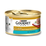 Gourmet Katzenfutter Gold Raffiniertes Ragout Thunfisch - 12x85g