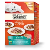 Gourmet Katzenfutter Mon Petit Duetti Fleisch und Fisch Multipack - 24x50g