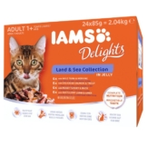 Iams Delights Multipack Land & Sea Collection in Gelee - 24x85g