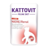 KATTOVIT Feline Diet Niere/Renal mit Rind 24x85g