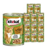 Kitekat Dosenfutter in Gelee 12x400g - Geflügel+Wild