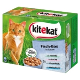 Kitekat Katzenfutter Fisch-Box in Sauce 12x100g