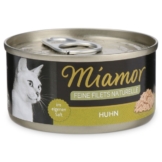 Miamor Katzenfutter Feine Filets Naturelle Huhn Pur - 12x80g