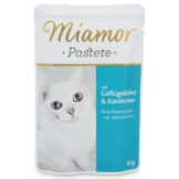 Miamor Katzenfutter Pastete Geflügelleber und Kaninchen - 24x85g