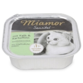 Miamor Katzenfutter Sensibel Kalb und Kartoffel - 8x100g