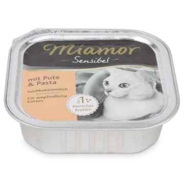 Miamor Katzenfutter Sensibel Pute und Pasta - 8x100g