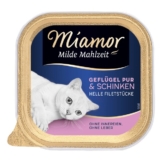 Miamor Milde Mahlzeit Geflügel Pur & Schinken - 16x100g