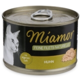 MIAMOR Nassfutter Feine Filets Naturelle Huhn - 156g
