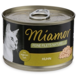 MIAMOR Nassfutter Feine Filets Naturelle Huhn - 6x156g