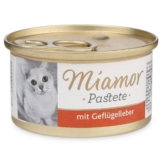 Miamor Nassfutter Katzenzarte mit Geflügelleber in Soße - 12x85g