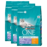 Purina One Bifensis Coat & Hairball Huhn 3x1,5kg