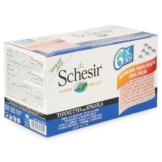 Schesir Cat Katzenfutter Multipack 6x50g - Thunfisch mit Seebarsch