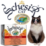 Schesir Katzenfutter mit Früchten 14x75g-Dosen - Thunfisch mit Papaya