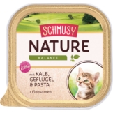 Schmusy Nature Kitten - Kalb, Geflügel, Pasta & Flohsamen 16x100g