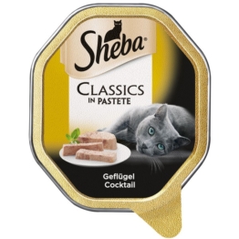 Sheba Katzenfutter Classics in Pastete Geflügel Cocktail - 11x85g