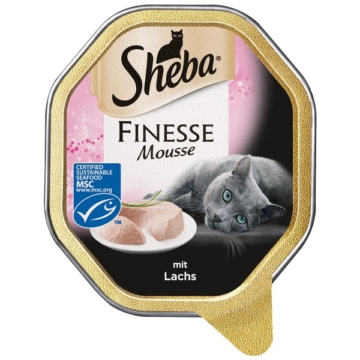 Sheba Katzenfutter Finesse Mousse Lachs (MSC) - 85g
