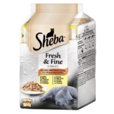 Sheba Katzenfutter Fresh & Fine Feine Vielfalt mit Gemüse Multipack - 6er Multipack