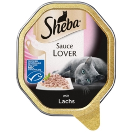 Sheba Katzenfutter Sauce Lover Lachs (MSC) - 22x85g
