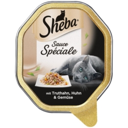 Sheba Katzenfutter Sauce Speciale Truthahn, Huhn & Gemüse in Sauce - 85g