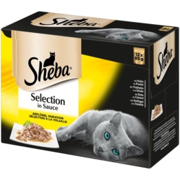 Sheba Katzenfutter Selection in Sauce Geflügel Variation 12x85g