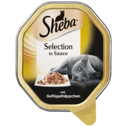 Sheba Katzenfutter Selection in Sauce Geflügelhäppchen - 22x85g