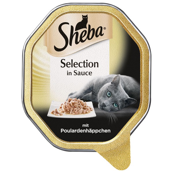 Sheba Katzenfutter Selection in Sauce Poulardenhäppchen 85g
