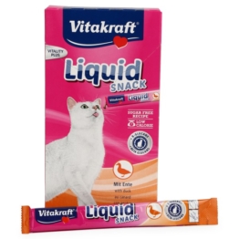 Vitakraft Cat liquid Snack Ente und Beta-Glucane - 6 Stück