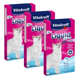 Vitakraft Cat liquid Snack Lachs - 3x6 Stück Sparangebot